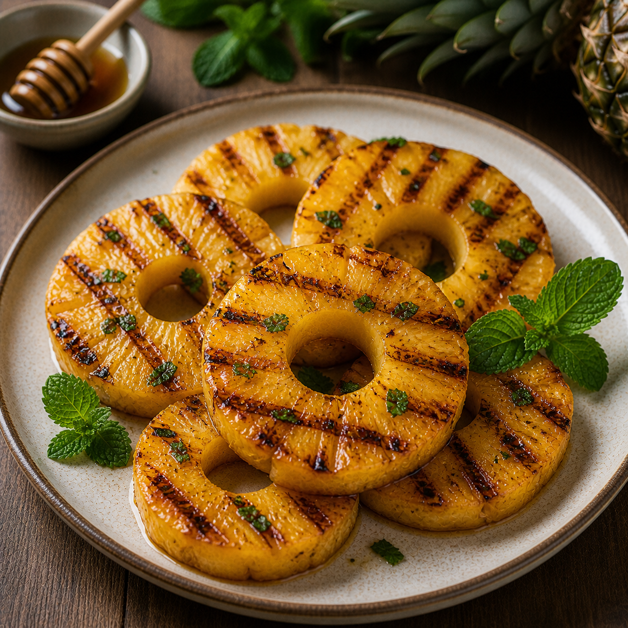 Gegrillte Ananas